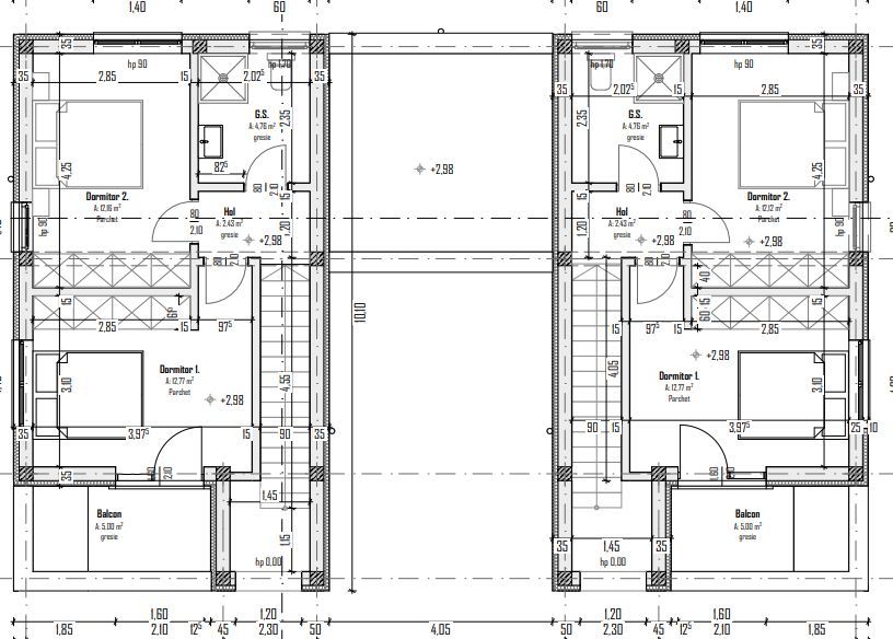 Sanandrei, Duplex pe Etaj, Proiect Modern, Desp prin camera Tehnica. - Poză 16