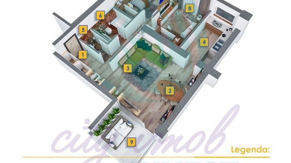 3 camere cu VIEW SPECTACULOS Floreasca Residence - Poză 9