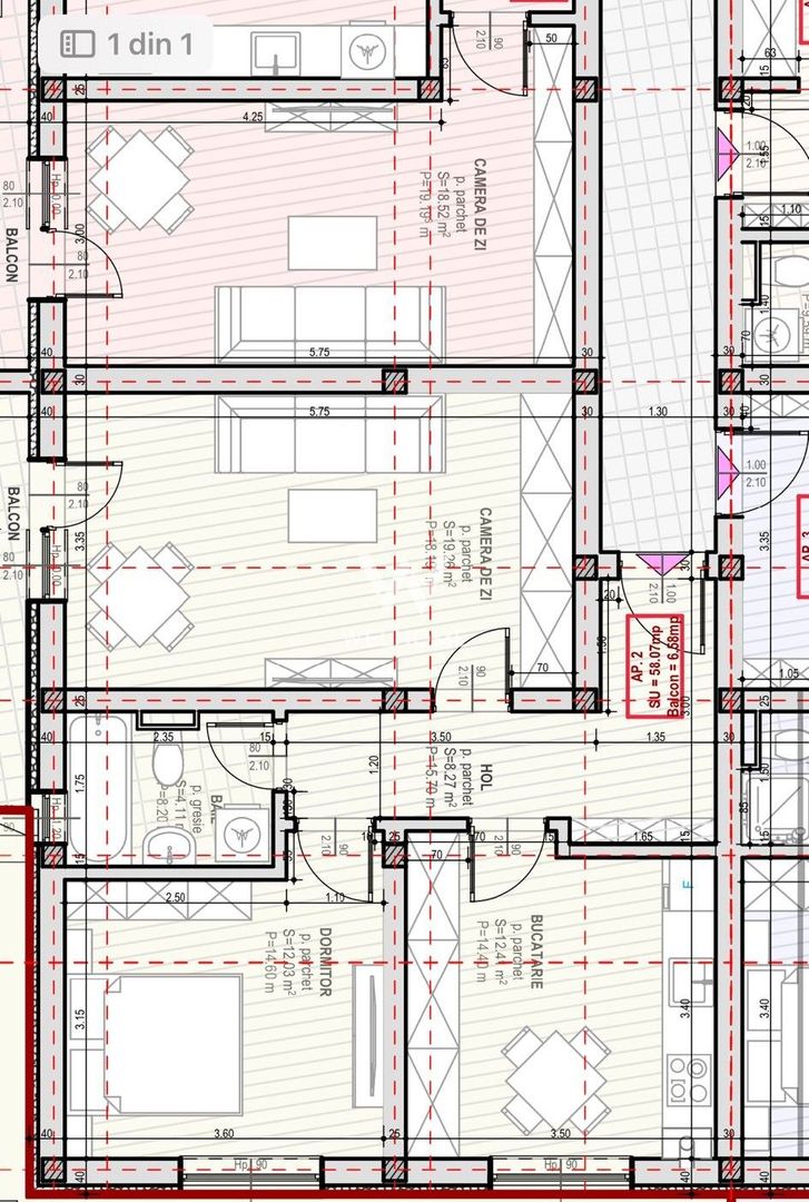 Apartament 2 camere cu bucatarie separata - Str. Unirii, Selimbar - Poză 9