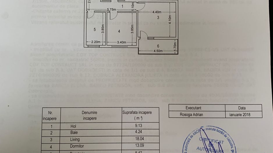 Dobroesti str Marului, 2 camere spatioase cu loc de parcare, de vanzar - Schiță 18