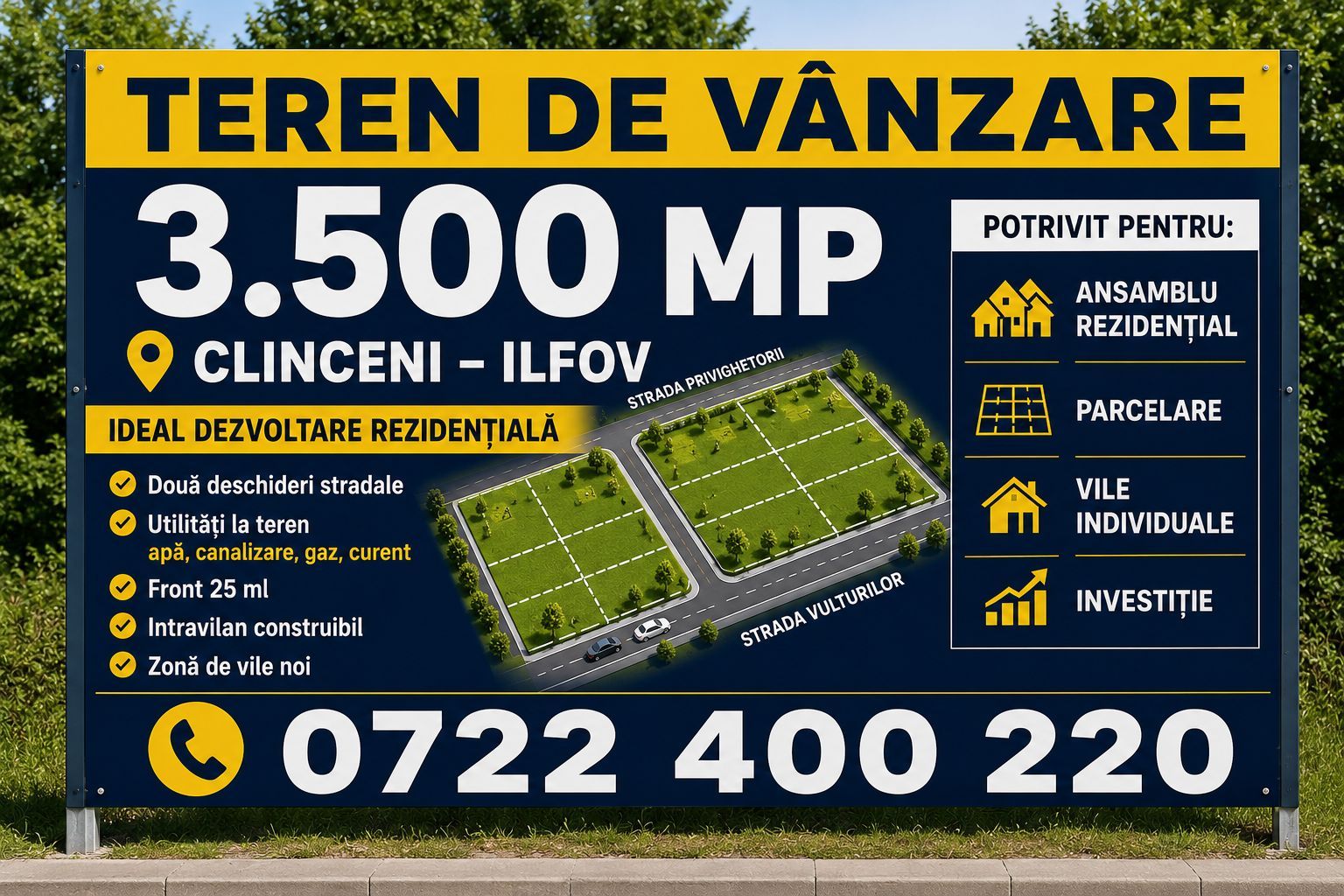 Teren Dezvoltare  Imobiliara - Toate Utilitatile - Poză 1