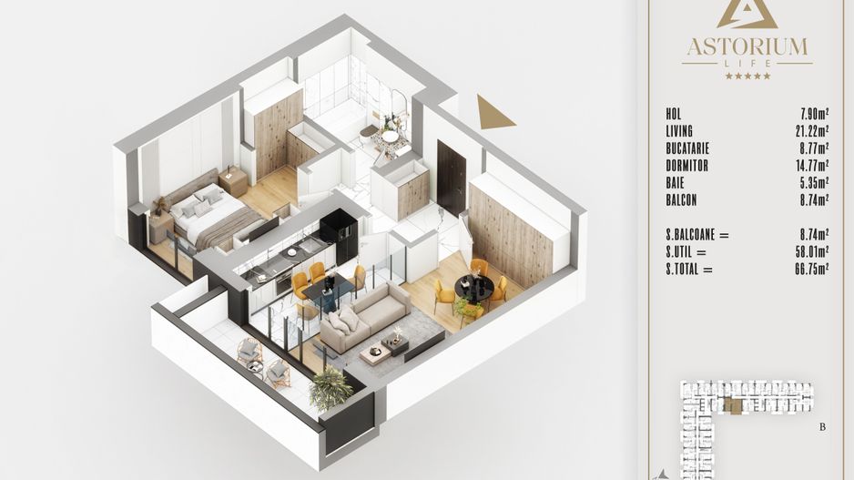 2 Camere Lux/ Izolatie Fonica - Poză 4