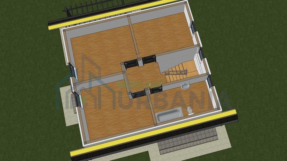 Casă de vânzare în Vișan, 4 camere, în construcție, 120 m² utili, teren 354 m² - Poză 4