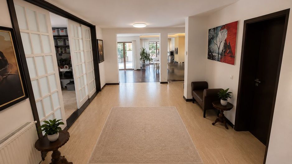 Vila individuala exclusivista pe colt, Mobilat si Utilat complet. Teren 1753mp - Poză 1