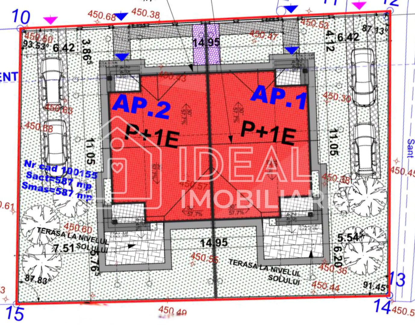 Duplex Modern cu 4 camere si 290 mp curte, in Cartierul Arhitectilor - Schiță 6