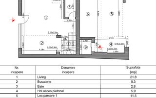 Apartament exclusivist in zona Dorobanti in bloc boutique - Schiță 28