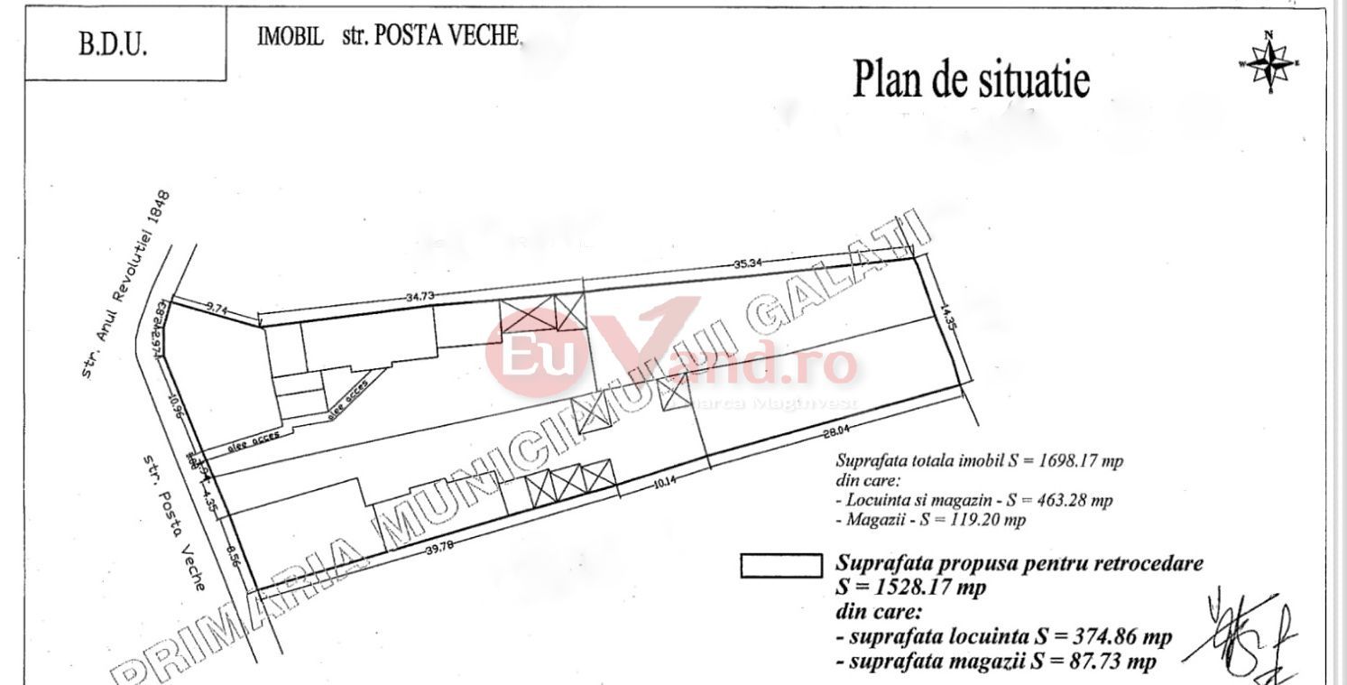 TEREN INTRAVILAN DE VANZARE – 1.528 MP – STR. POSTA VECHE – EXCLUSIVITATE - Poză 8