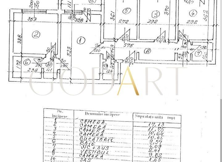 Apartament 4 camere | Mosilor | Renovat | Metrou - Schiță 9