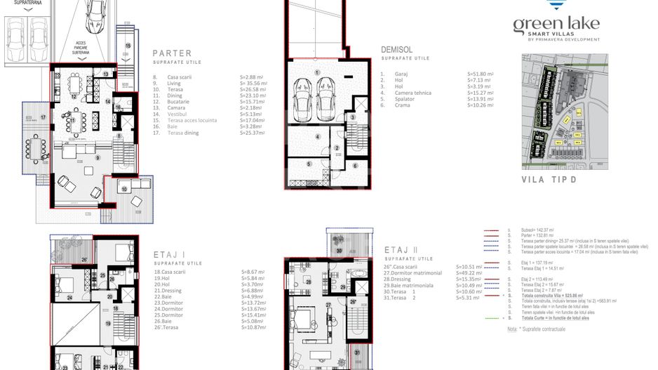 Vilă modernă cu grădină și terasă - București. - Schiță 15