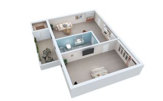 Apartament | 2 Camere | 39mpu | Parter, Etaj 3 | La cheie | Parcare - Poză 2