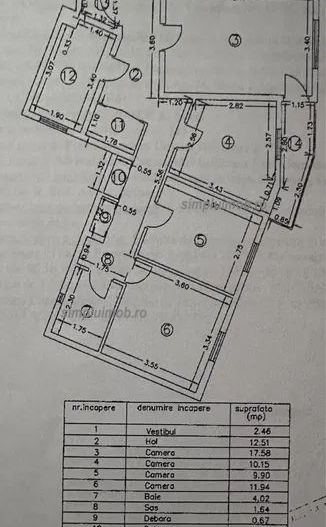 Decomandat Renovat Spatios 4 Camere Colentina - Schiță 8