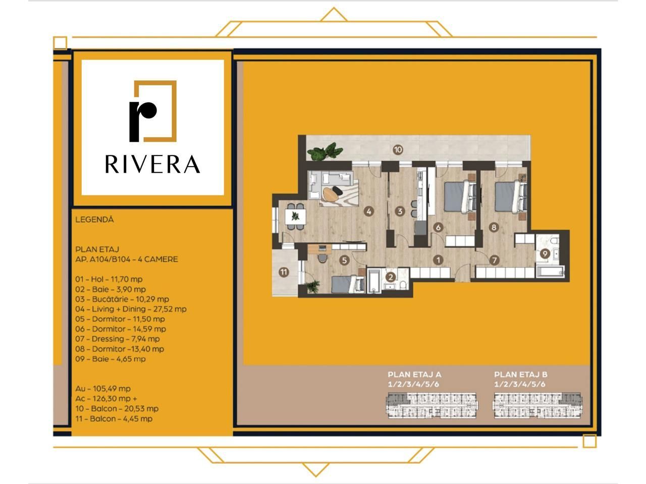 Apartament 4 camere | PIPERA | Incalzire Gratuita | 2 locuri parcare - Poză 6
