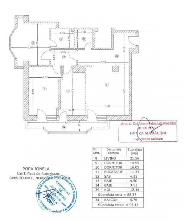 Apartament 3 camere Aviatiei Aerogarii| Loc de parcare - Poză 18