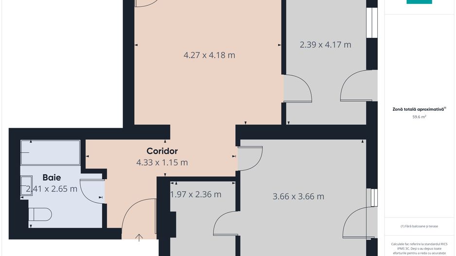Apartament 2 camere cu gradina proprie, Freidorf - Poză 19