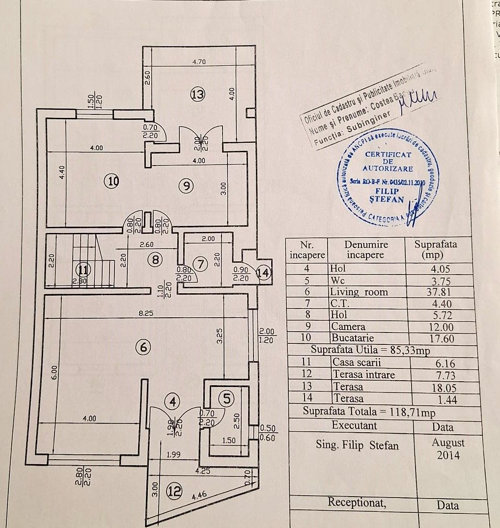 Vilă individuală 6 camere, teren 903 mp ! - Schiță 12