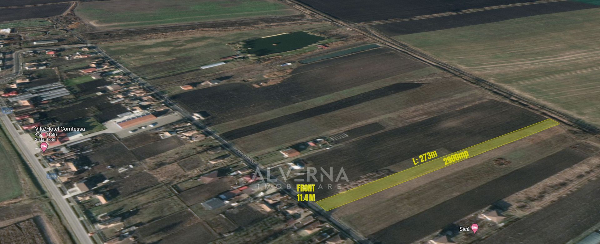 Teren intravilan - cadastrat - 2900mp - front 11.4m - Jucu de Mijloc - Poză 3