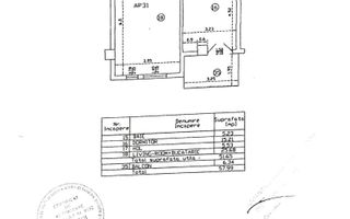 AP. 2 CAMERE DOINEI, BLOC NOU, MOBILAT/UTILAT, CENTRALA, COMISION 0% - Schiță 13