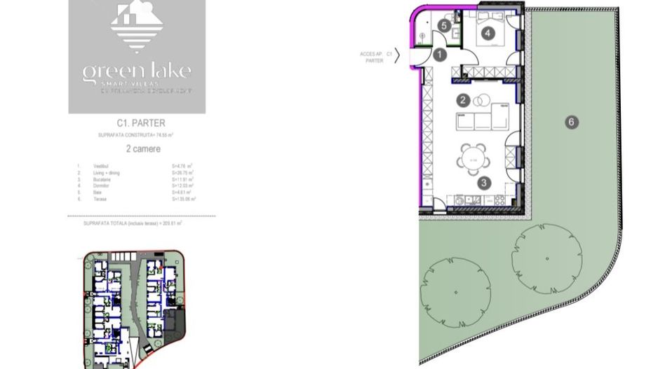Apartament 2 camere cu grădină, prima închiriere – Green Lake Baneasa - Poză 12