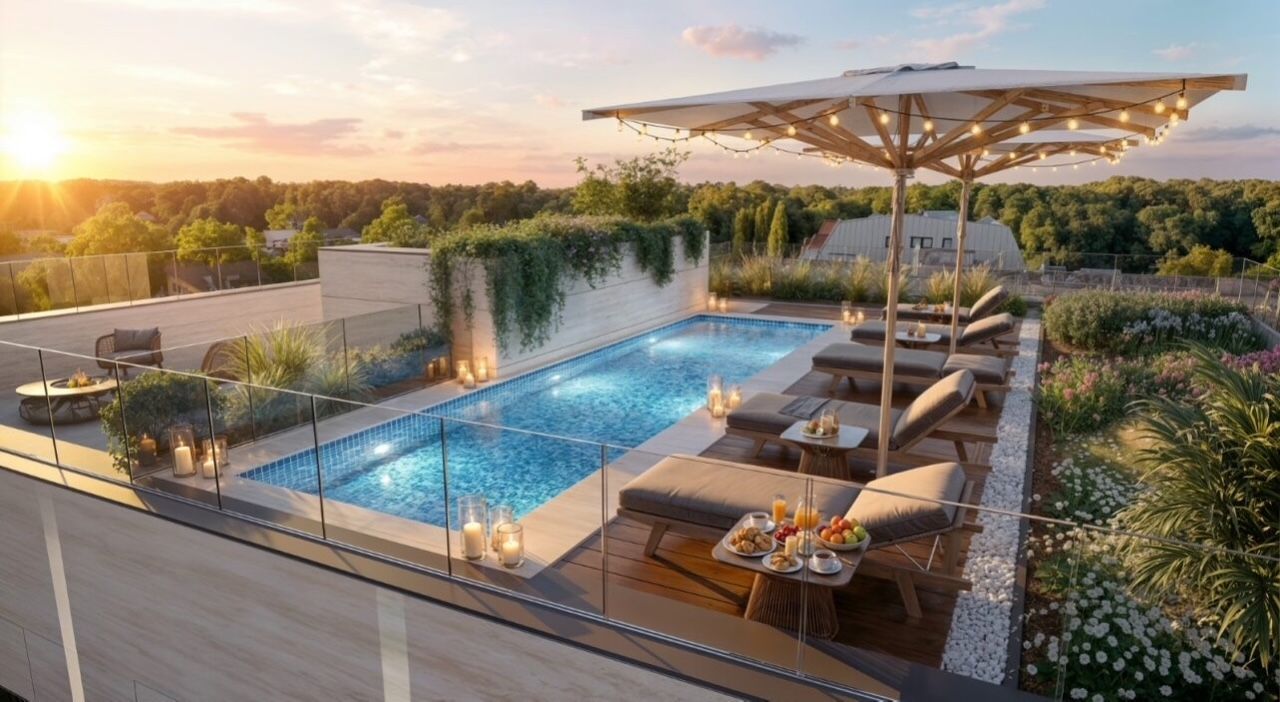 Penthouse exclusivist 4 camere - terasa 355 mp - Poză 12