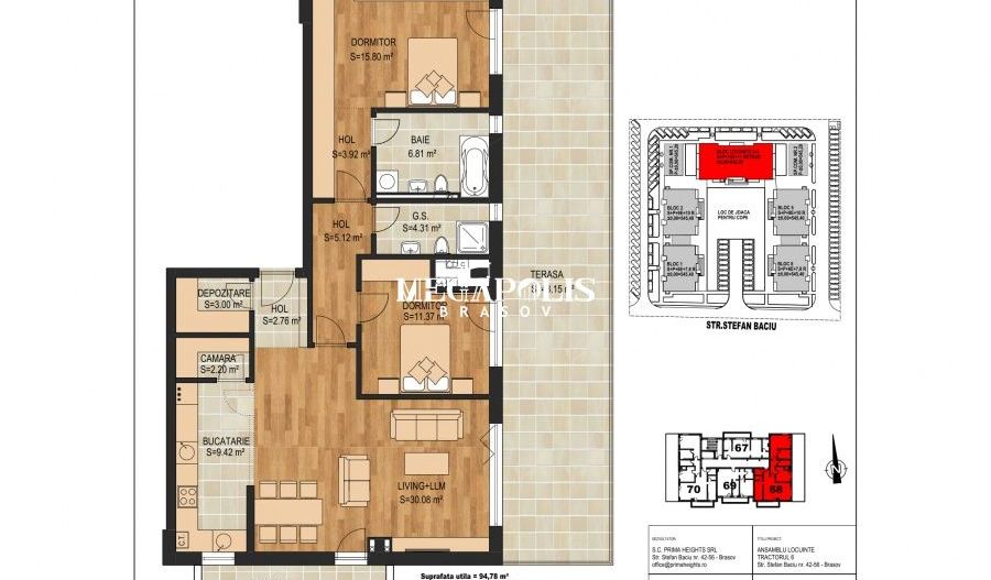 Penthouse  INTABULAT  ZONA TRACTORUL - Poză 8