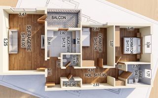 Apartament 3 Camere | Locație Premium Zona ICIL | Mutare Imediată - Schiță 3