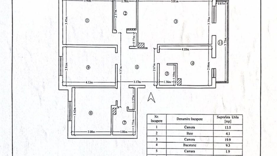 4 camere Lunca Cetățuii 2/4 95mp anvelopat 2025 Iași - Poză 6