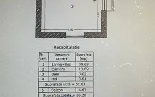 2 Camere Mobilat Modern | Aviatiei Park | Herastrau - Schiță 17