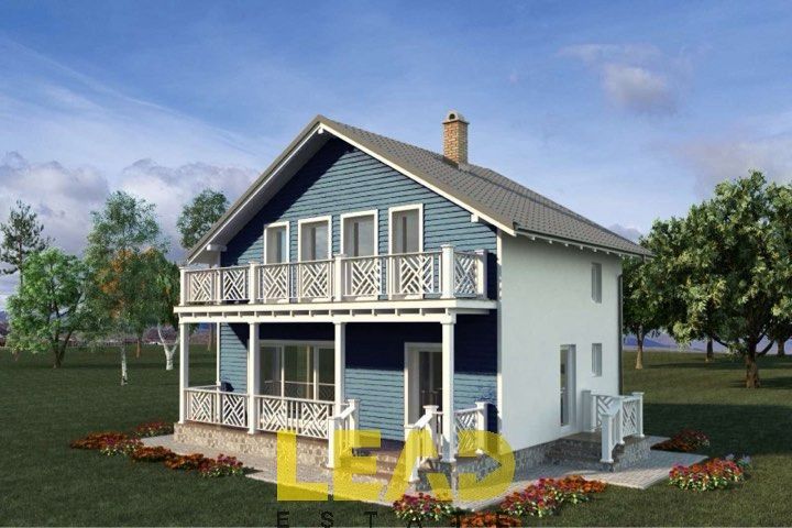 Comision 0%, Casa in constructie P+M, 80 mp utili, cu foisor si teren 504 mp - Poză 1