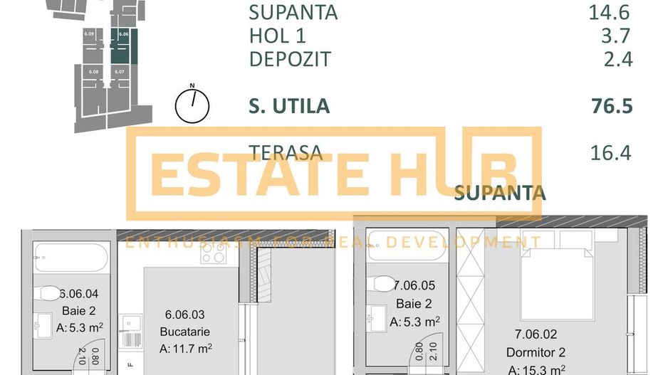 Apartament nou 2 camere cu supanta | Comision 0% | langa The Nest - Poză 7