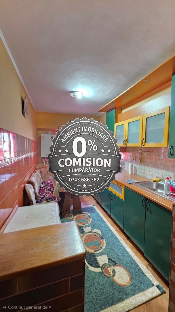 Apartament cu 3 camere, etaj 4, mobilat, VASLUI zona CENTRU - BIG; - Poză 8