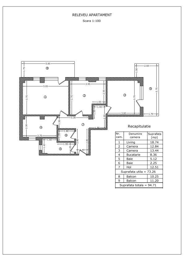 VANZARE 3 CAMERE CU PARCARE IMOBIL NOU PARC BAZILESCU - Poză 5