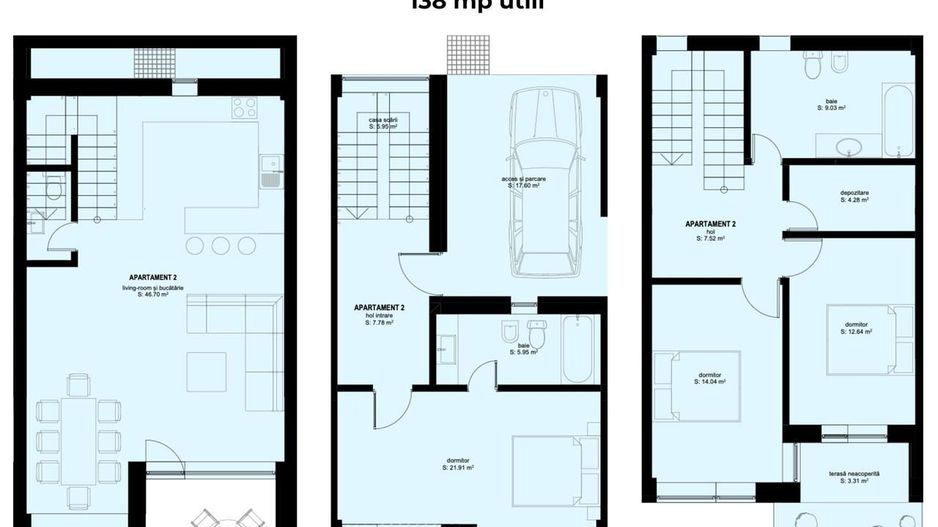 Casa de vanzare in Sibiu, concept modern, panorama deosebita, 137 mpu - Poză 7