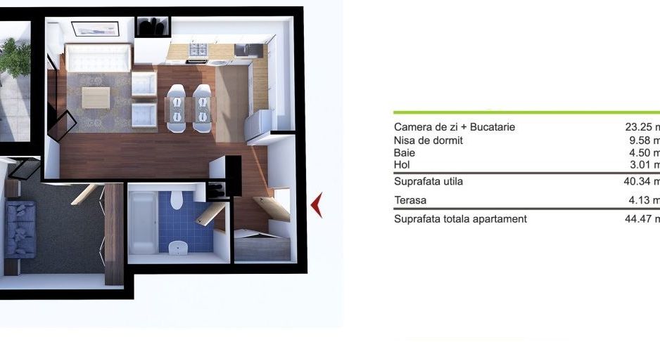 Apartament cu 2 camere langa Baza Sportiva - Poză 9