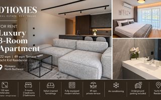 For Rent | Luxury 3-Room Apartment | 122 sqm total area | Yacht Kid - Poză 1