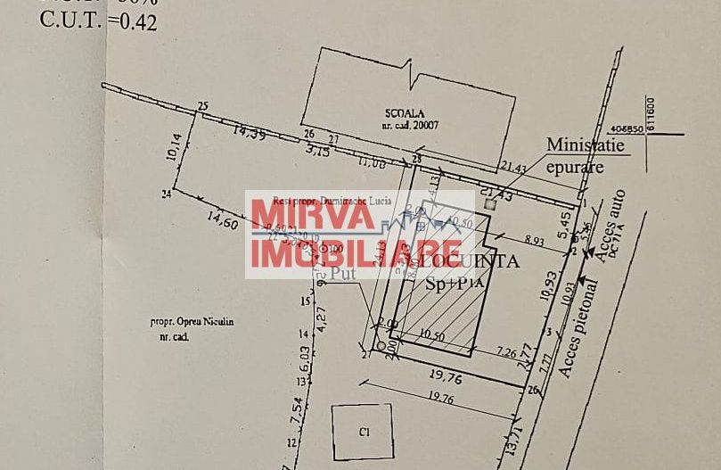 Teren de vânzare în Lapoș – 1000 mp cu beci - Schiță 18