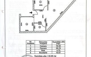 Apartament 2 camere – Str. Soldat Vasile Croitoru – Sector 5 - Schiță 16