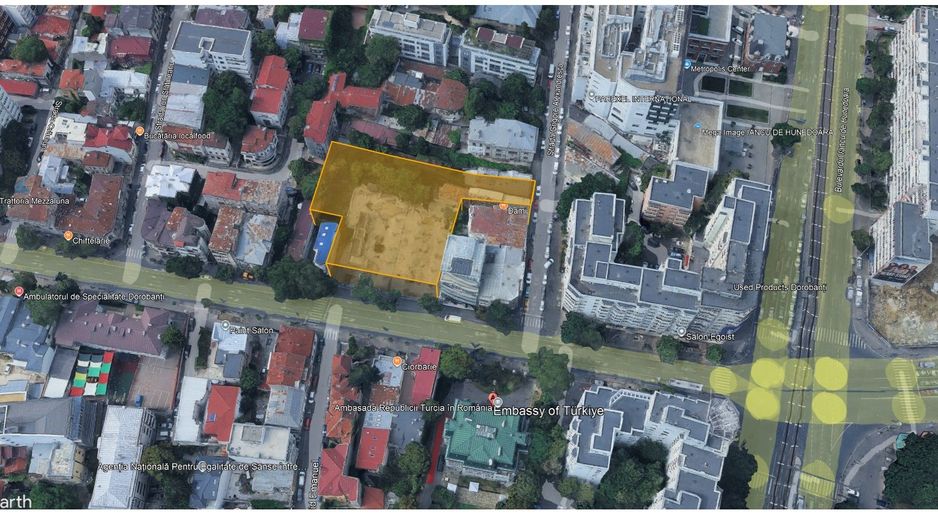 Teren 2.500 m² cu dublă deschidere – Calea Dorobanți - Schiță 2
