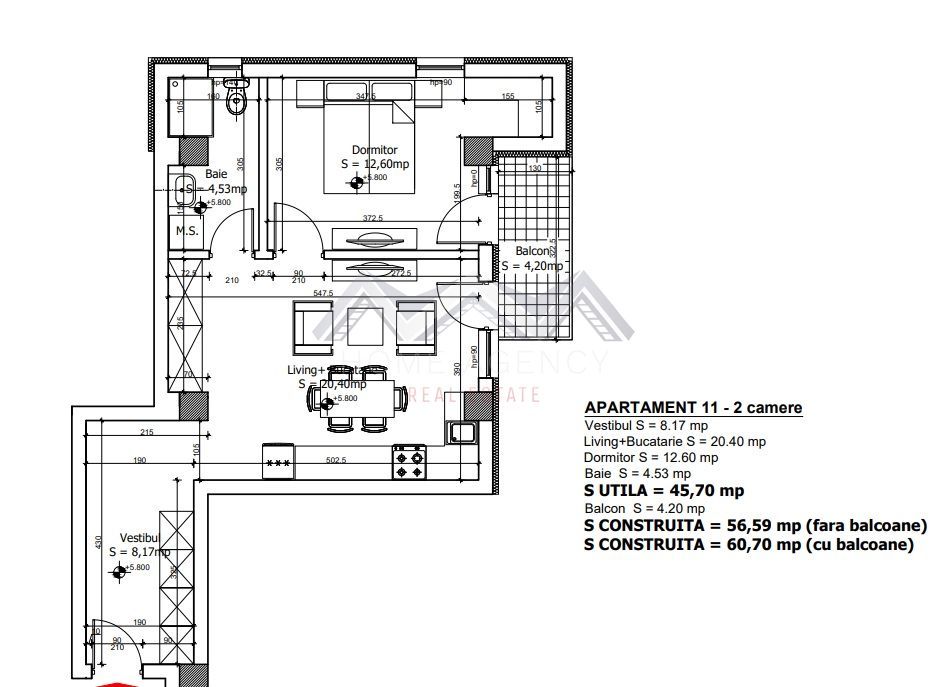 Apartament 2 camere Otopeni | ideal investiție - Schiță 8