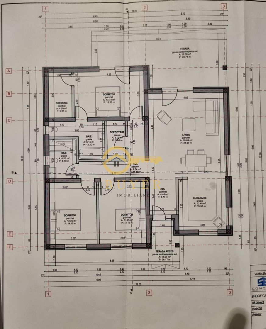 Casa superba pe un nivel, arhitectura deosebita- Teren 500mp - Poză 3