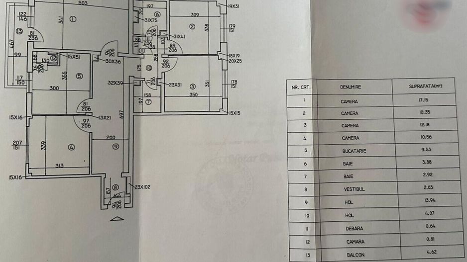 APARTAMENT 4 CAMERE | CISMIGIU | - Schiță 30