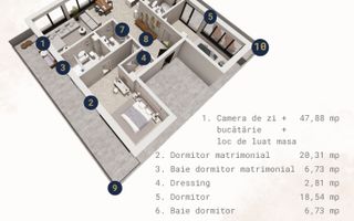 Berlin 5 Un etaj doar pentru tine – penthouse boutique în Tomis Plus - Poză 2