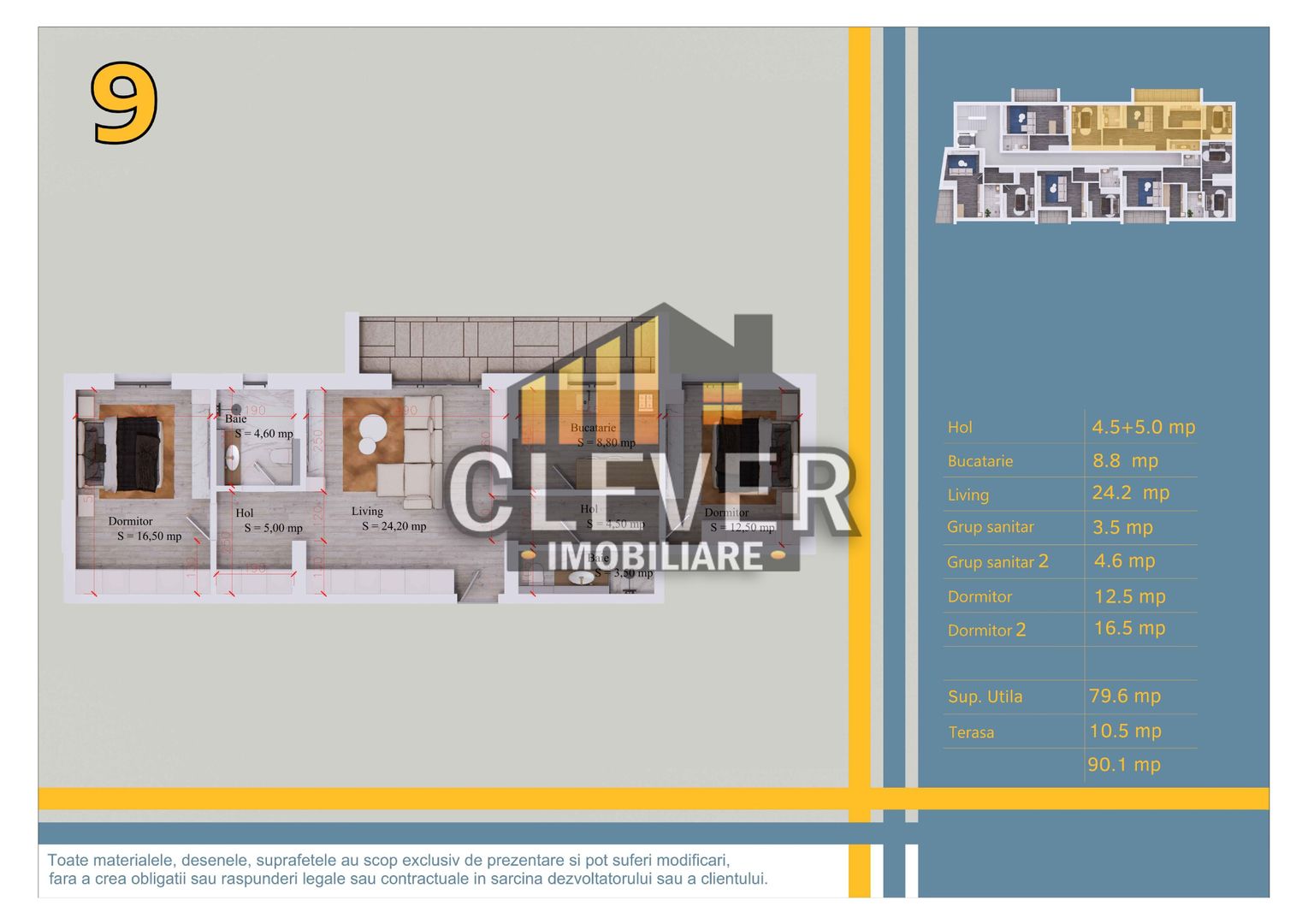3 camere 90mp, Pallady | Comision 0% | Metrou Nicolae Teclu - Schiță 12