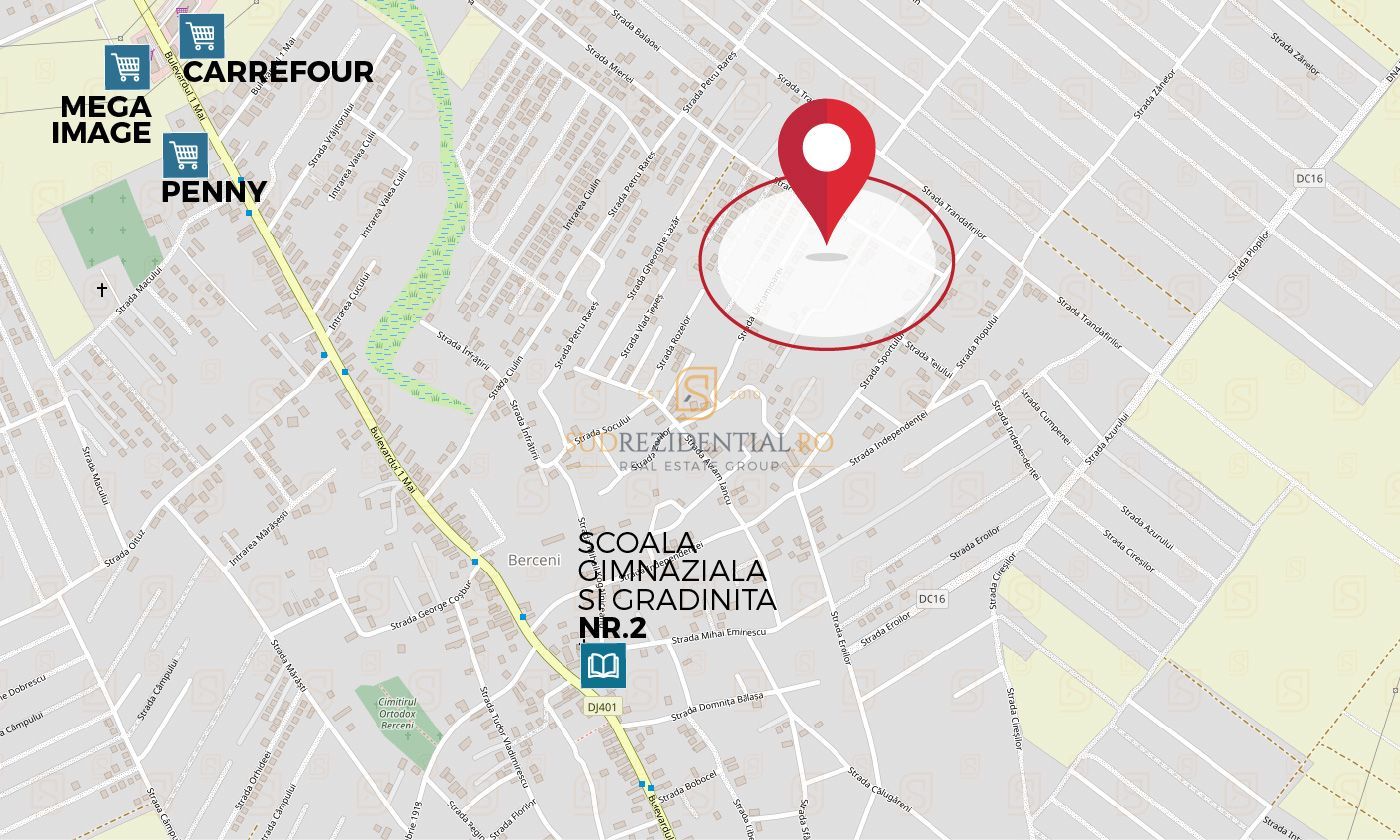 Lot de teren de vanzare, Comuna Berceni, 300 mp, locatie excelenta - Poză 1