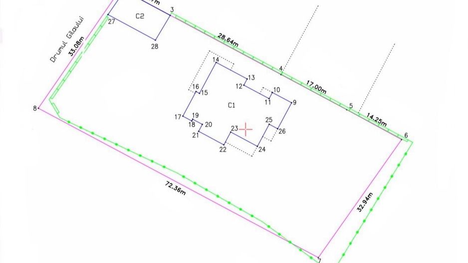 Berceni – Teren 2.381 mp, deschidere 33,08 m - construcție pe teren - Poză 4