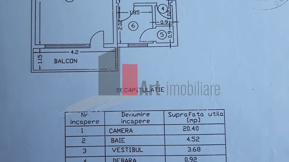 Garsoniera zona Decebal - 34 mp - Poză 3