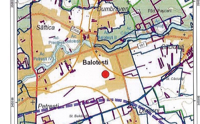 Teren 10.000 mp Balotești – Ideal ansamblu rezidențial, acces rapid, utilități - Schiță 4