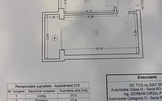 VANZARE APARTAMENT PREMIUM | 2 CAMERE 52MP | PARCARE | MOBILAT-UTILAT - Schiță 15