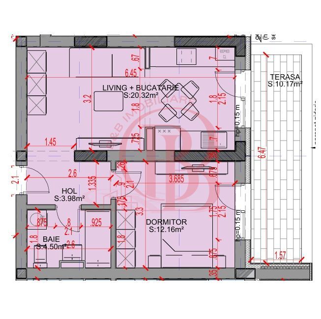 Apartament 2 camere Parcare Bonus Titan-Theodor Pallady - Schiță 8
