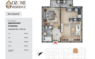 Apartament 2 camere | Parcare | Mobilat Premium | Ozone Residence - Poză 4