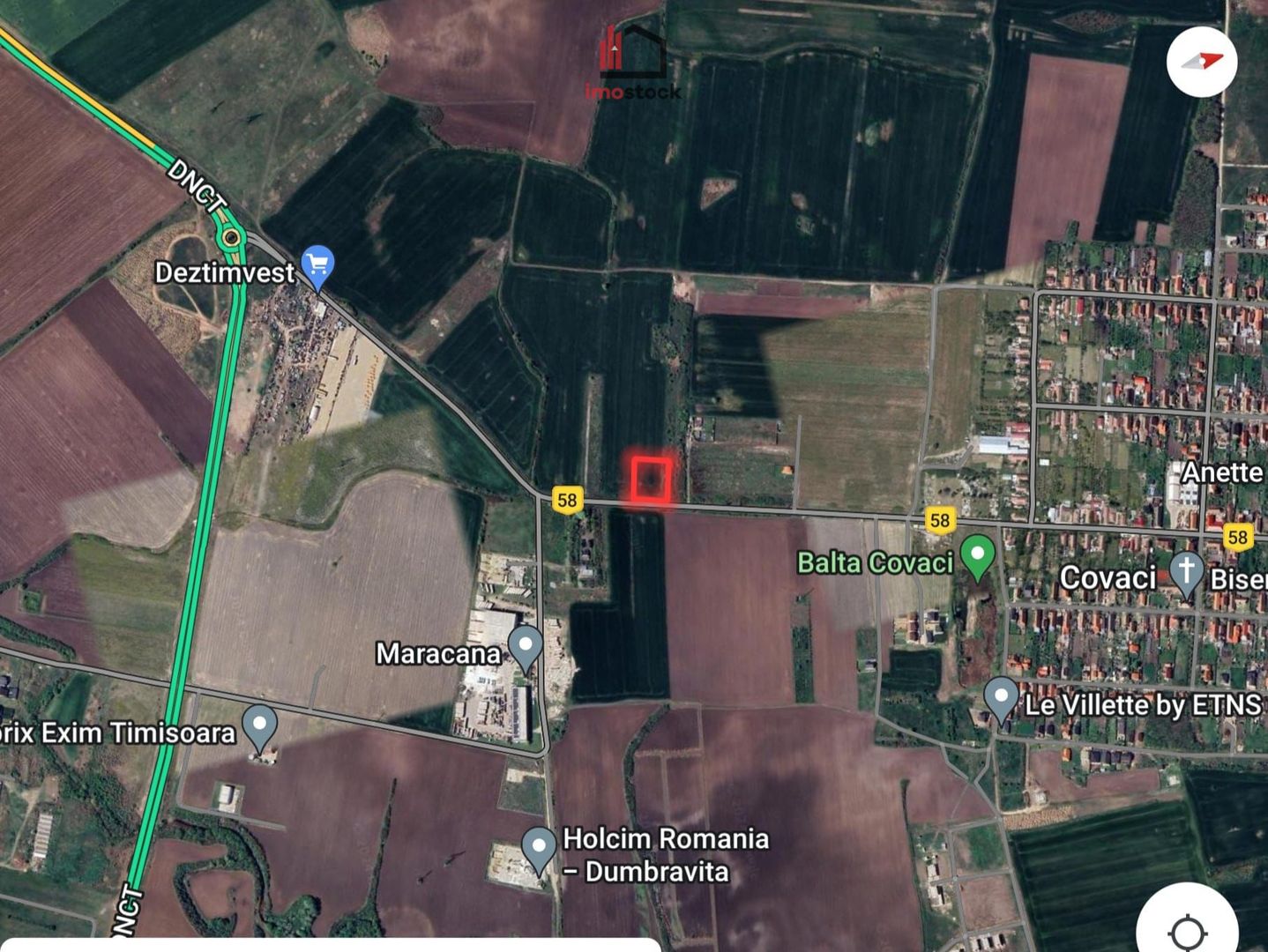 Teren la asfalt Covaci I 770mp I - Poză 1